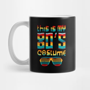 'This Is My 80s Costume Neon' Cool Eighties Vintage Gift Mug